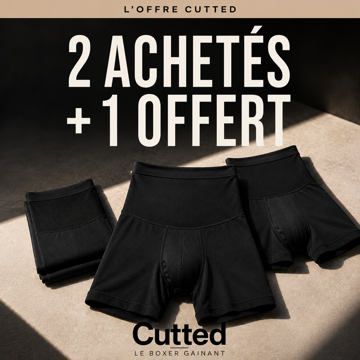 Boxer gainant taille haute | Cutted